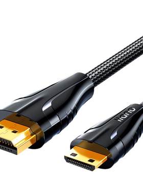绿巨能minihdmi转hdmi线2.0迷你高清适用相机采集卡平板连接电视