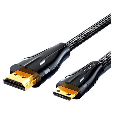 绿巨能minihdmi转hdmi线2.0迷你高清适用相机采集卡平板连接电视