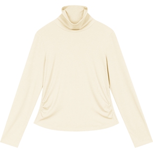 妖精的口袋黑色高领修身针织衫女2025年冬季新款显瘦打底衫上衣