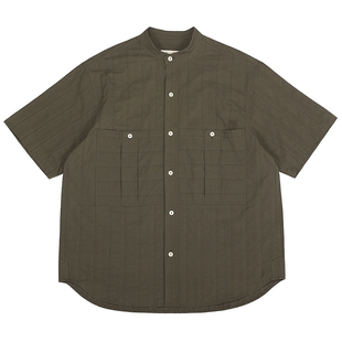 Secondorder SS23 Short Sleeve Work Shirt圆领廓形工装短袖衬衫