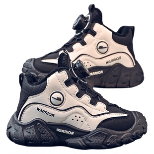 回力儿童二棉鞋男童鞋子运动鞋2025新款秋冬季雪地靴保暖加绒冬鞋