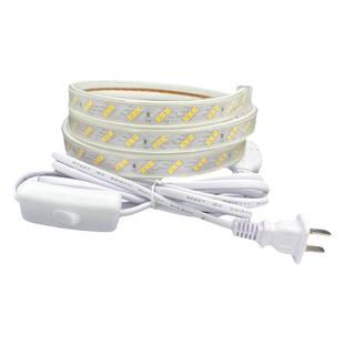 LED灯带自带插头开关220V超亮防水节能家装客厅吊顶背景墙床头