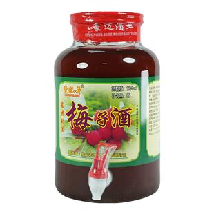 香妃井原汁梅子酒18度新鲜浸泡自酿梅子酒甜干型微醺果酒5L升瓶装