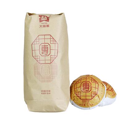 【昆明仓】大益普洱茶 2023年2301批金针白莲熟茶砖250g 云南茶叶