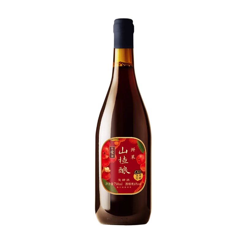 日食记鲜果山楂酿750ml/瓶6%vol低度微醺小甜酒果酒家庭朋友聚会