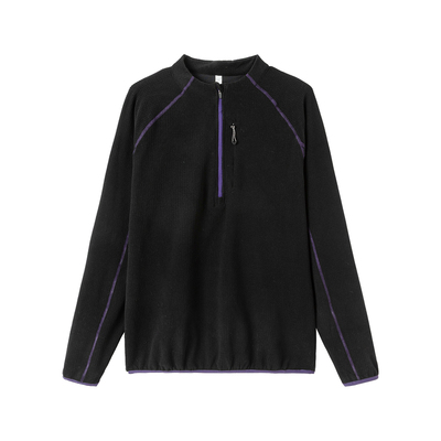 ICS/ICONSLAB 包边条撞色插肩立领长袖T恤男女运动长袖上衣多色