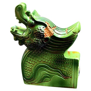 西安博物院绿釉鸱吻树脂文创冰箱贴创意文物旅游景点纪念品送礼