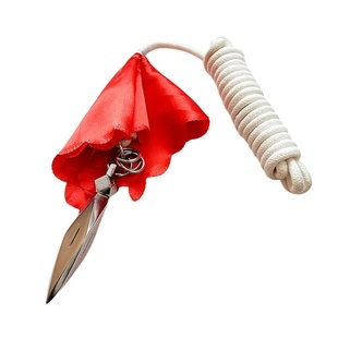 武术绳镖不锈钢镖头流星锤纯棉镖绳响环少林训练比赛软兵器流星镖