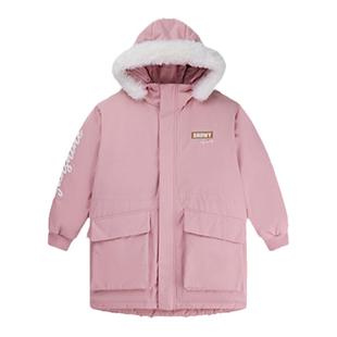 中国乔丹女童羽绒服冬季新款中长款保暖大童加厚外套童装T9415697
