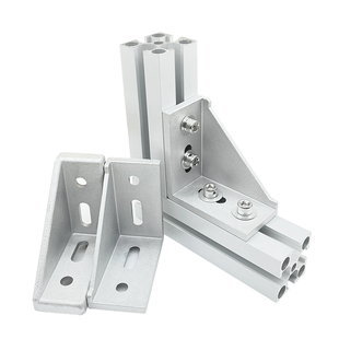 角码铝型材配件3060 4080 4590斜角铝角件流水线支架连接固定角座