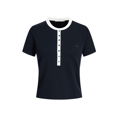 Navigare短袖圆领休闲体恤衫