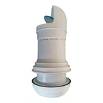 油烟机止回阀防风帽穿玻璃防雨防鸟排烟管外墙罩止逆阀