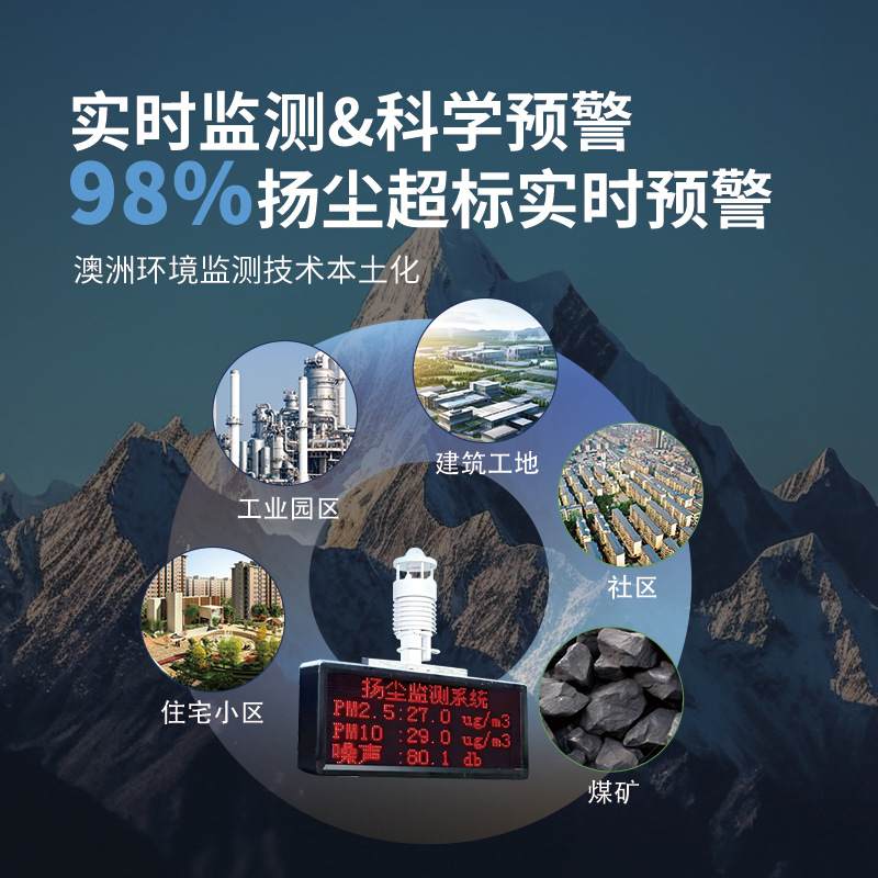 16噪音扬尘监测仪PM2.5空气尘工地检测仪监测仪环境质量扬