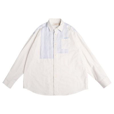 蒙马特先生白色衬衫长袖