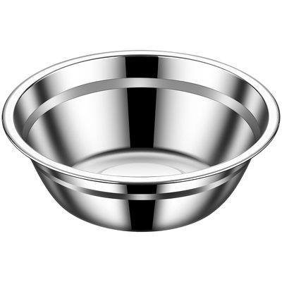 食品级316不锈钢盆平底加厚汤盆厨房家用饭盆小铁盆子304小碗汤碗