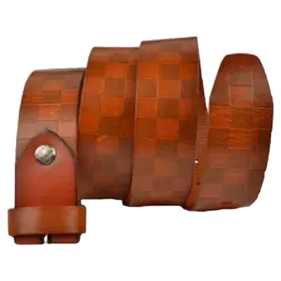 无头腰带真皮男头层38无扣裤腰带