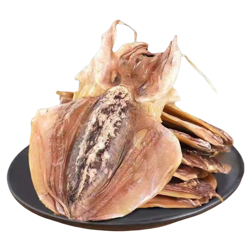 北海淡干墨鱼干500g野生乌贼干目鱼干特大号商用海鲜干货家用煲汤