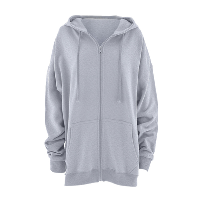 BM卫衣女2026新款爆款秋冬纯灰色连帽美式高街宽松oversize卫衣