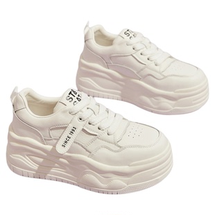 星期六厚底小白鞋女鞋春季新款松糕底防滑运动鞋女士小个子增高鞋