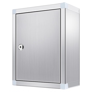 【工厂直销】工具箱不锈钢铁皮收纳盒大号家用户外加厚带锁壁挂式