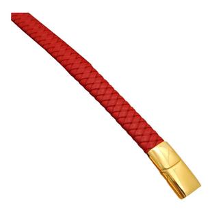 大扁扣黑皮手绳男士皮绳手链磁扣牛皮手环男黑手绳穿黄金手牌12*6