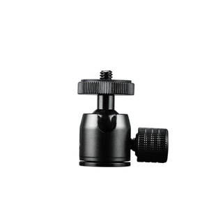 微型无磁小云台金属全景热靴球形万向手机单反相机直播灯架3C配件