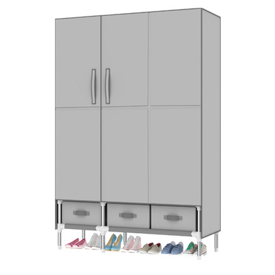 结实耐用出租房钢管加粗简易衣柜