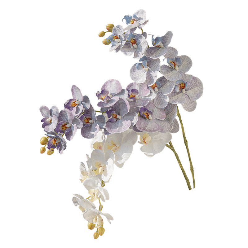 米子家居轻奢蝴蝶兰仿真花高端假花客厅花艺摆设花束轻奢仿生花卉