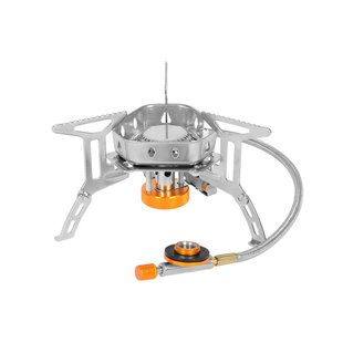 户外防风折叠卡式炉露营野炊带导管子分体式便携猛火炉做饭烧水炉