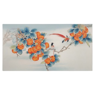 工笔画底稿白描画稿柿子柿柿如意临摹底稿白描线稿手勾可直接上色