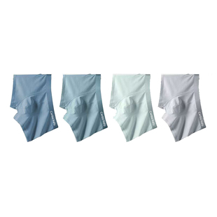 男士纯棉内裤平角舒适四角裤头男生运动短裤头抗菌中腰10抑菌丝滑