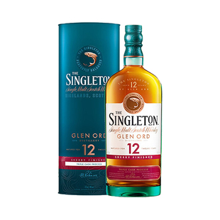 【自营】苏格登12年流金雪莉桶单一麦芽威士忌700ml苏格兰洋酒