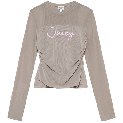 JuicyCouture橘滋长袖网纱打底