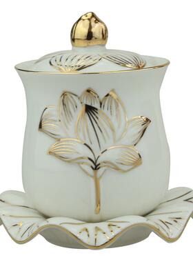 陶瓷供水杯莲花杯观音杯大悲水杯