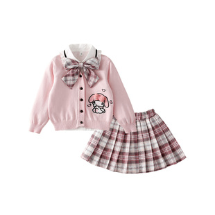 Hi!Fish女童套装春季2026新款美乐蒂衣服jk学院风Melody裙子冬装