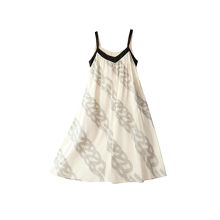 猫人性感吊带睡裙女带胸垫夏季真丝凉感长裙可外穿冰丝睡衣裙礼盒