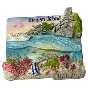 泰国冰箱贴mcnets斯米兰岛海底世界现货树脂海滩旅行纪念文创