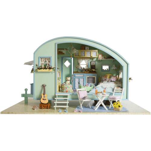 智趣屋diy小屋时光之旅手工拼装建筑模型玩具女孩生日礼物别墅