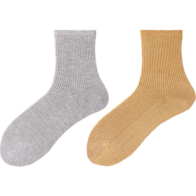 加厚桑蚕丝袜女中筒不勒脚月子袜