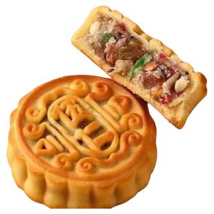 老式大月饼新鲜独立包装老五仁黑芝麻传统口味批发糕点中秋零食