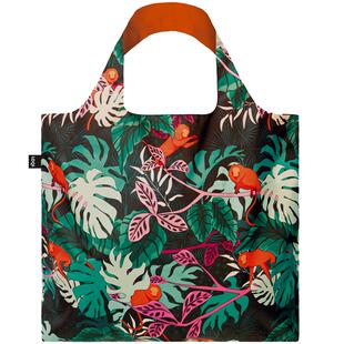 LOQI插画购物袋设计师环保包德国折叠包袋出游健身背书袋 玛塔猴