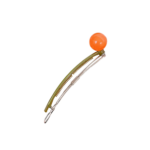 棒棒糖圆球一字夹发卡头饰女扎发马尾青蛙扣发夹后脑勺盘发弹簧夹