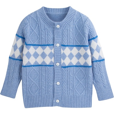 超柔软儿童羊绒衫开衫羊毛衫外套