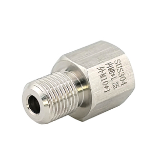 公制 内丝M8X1.25-外丝M10X1不锈钢304螺纹转换接头 变径 直接