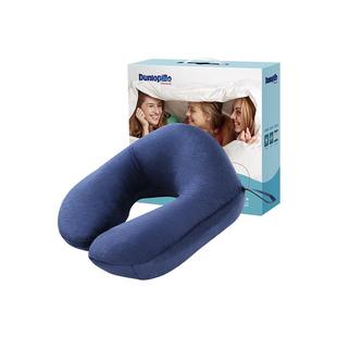 【自营】DUNLOPILLO/邓禄普天然乳胶U型护颈枕旅行护脖午睡枕深蓝
