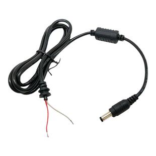 1.1米DC接头5.5*2.5音叉直流电源线 电脑单头公头插头带磁环卡位