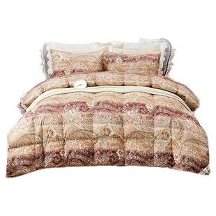 奥力福95白鹅绒单双人全棉面料加厚羽绒冬被保暖被芯 _两色可选