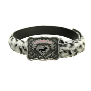 y2k甜酷英伦潮流豹纹腰带女小众设计感牛仔裤朋克风百搭皮带装饰