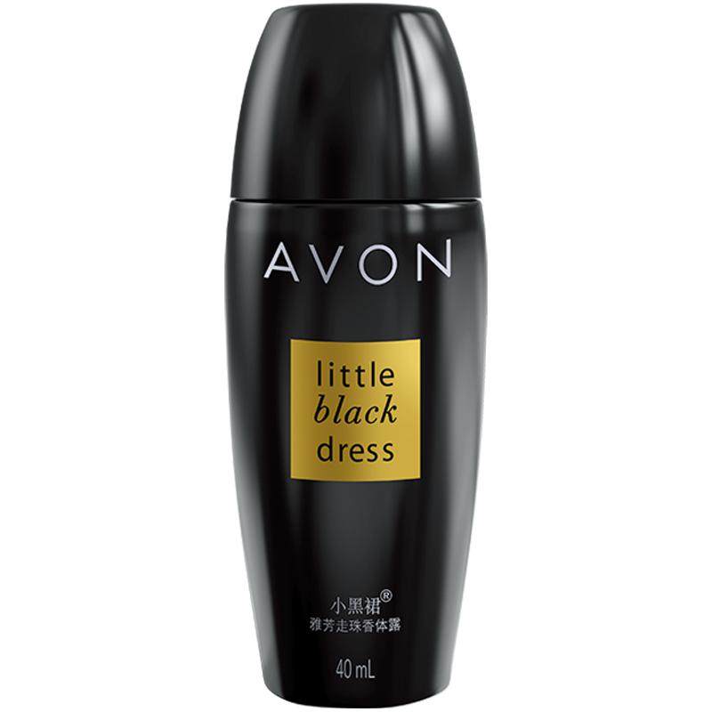 Avon/雅芳小黑裙清爽抑汗走珠香体露40ml清雅干爽一抹舒适