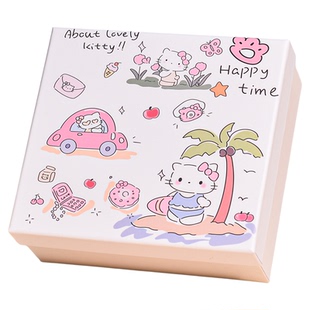 kt猫生日礼盒空盒礼物盒首饰口红小号礼品盒包装盒送女生高级感